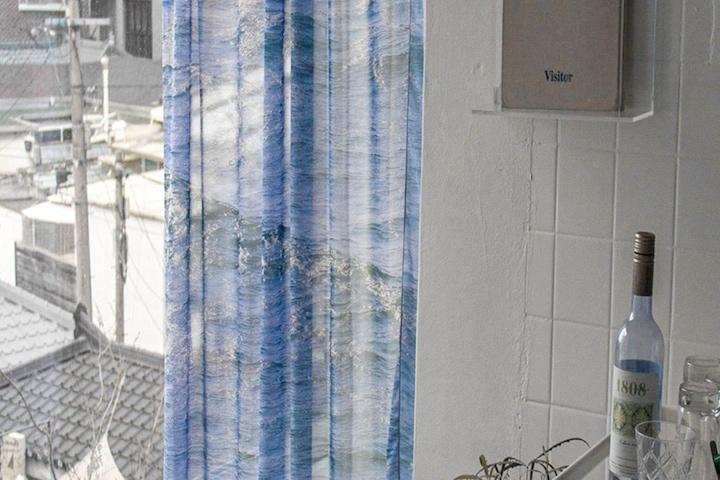 파도 바다 쉬폰커튼 패브릭포스터 3size