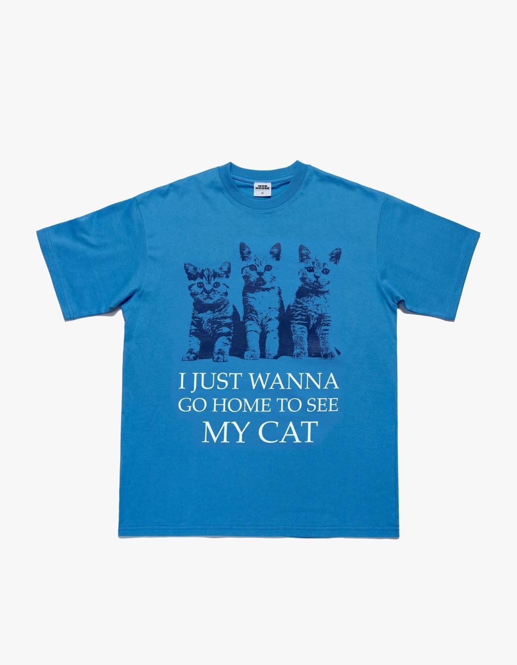 My House Cat Tee - Blue