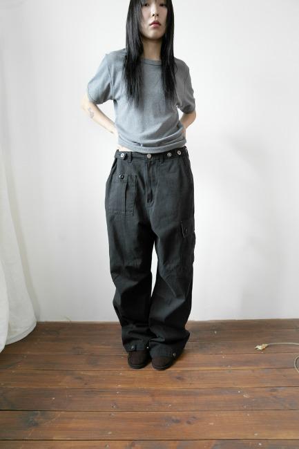 western cargo button pants(2colors)