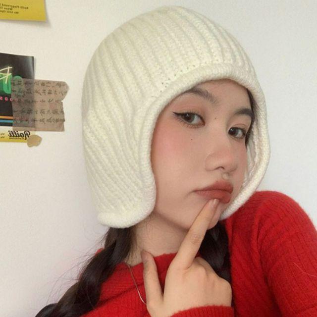 와이어 이어플랩  귀마개 귀도리 니트 비니 방한모