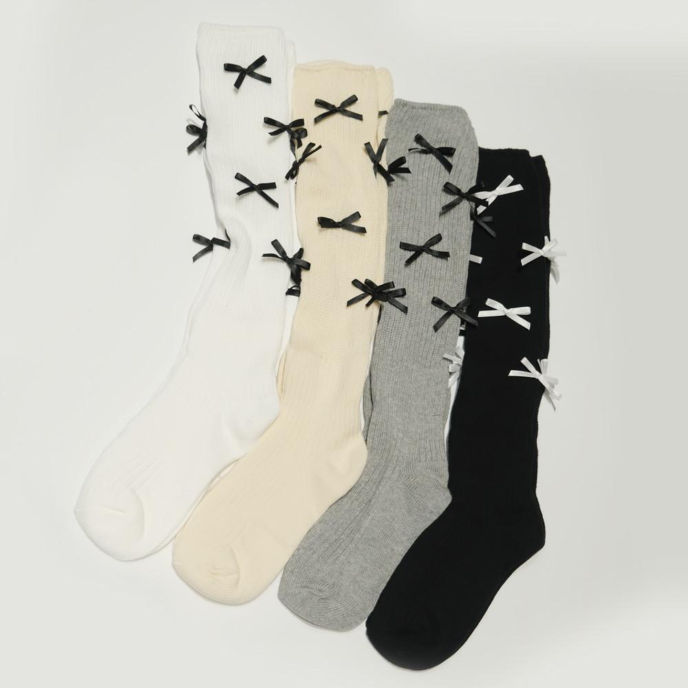 [바로배송] 리본 삭스 양말 4Colors
