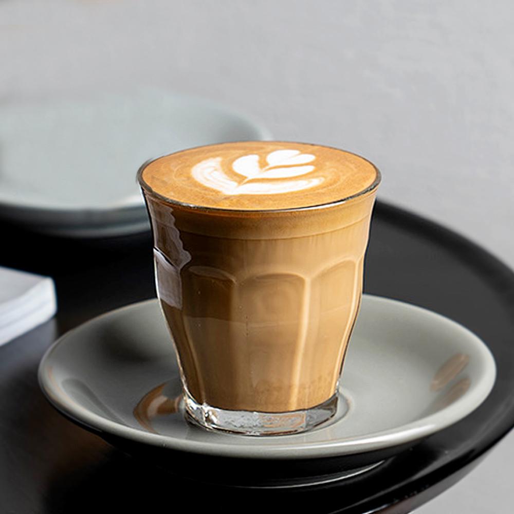 내열유리컵 듀라렉스 피카디 220ml 홈카페 글라스 플랫화이트잔 강화 아이스커피 물컵