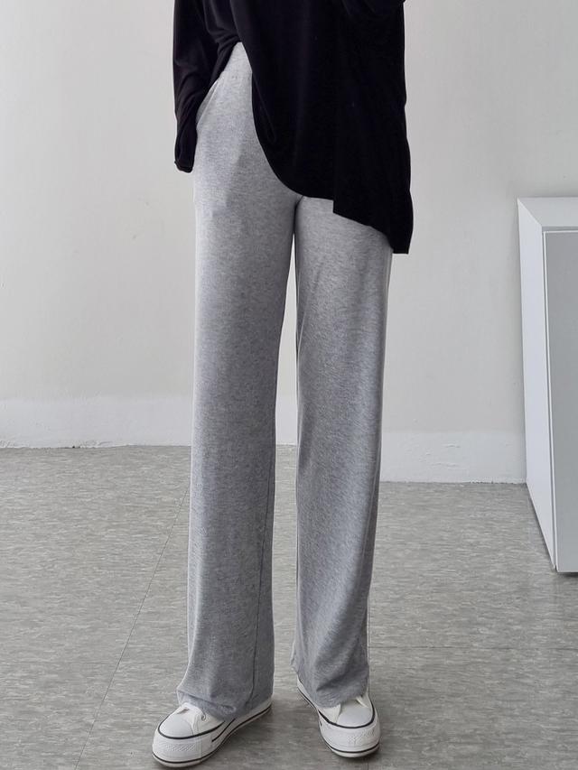 パンツ JICHOI COMFORT/ジチョイコンフォート/WAFFLE SLIM LAYERED PANTS レディース