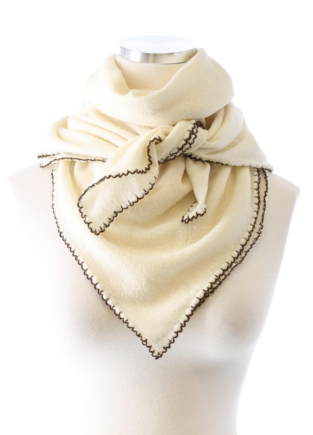 울 쟈가드 머플러 (크림)