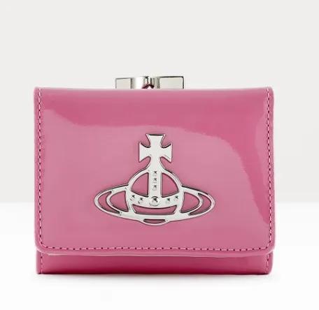 비비안웨스트우드 샤이니 페이턴트 스몰 프레임 지갑