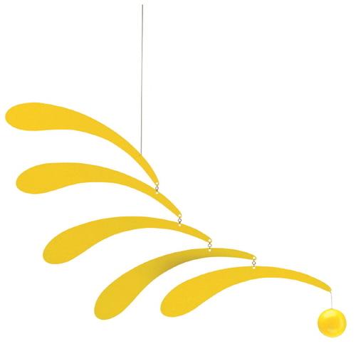 Flensted Mobiles - Flowing Rhythm Mobile, yellow