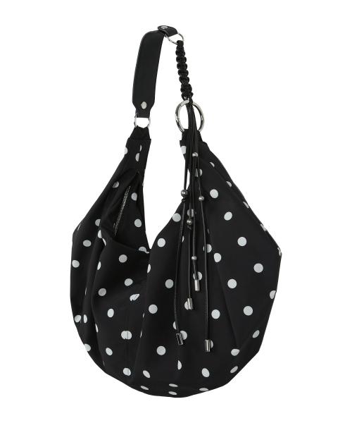 Braided Dot Shoulder Bag (BLACK)