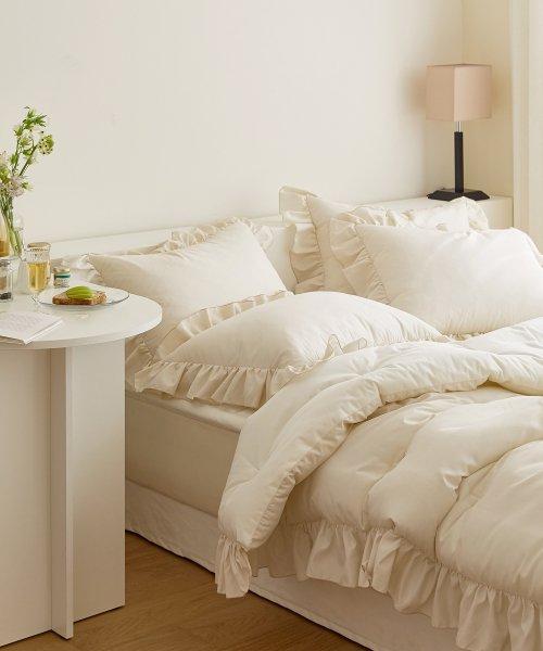 호텔프랑스 프릴 세미 극세사 차렵이불세트(SS/Q/K) 4종