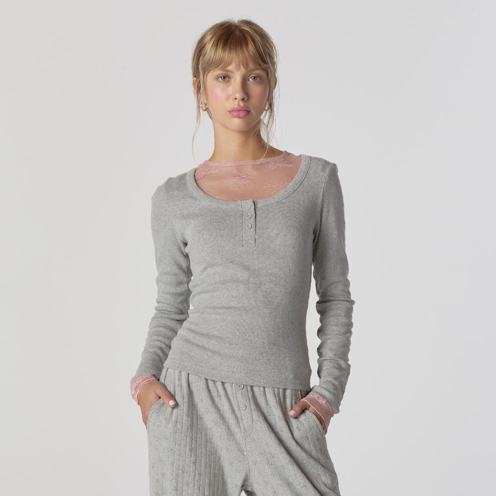 PROVINCE EYELET LONG SLEEVE (3COLORS)