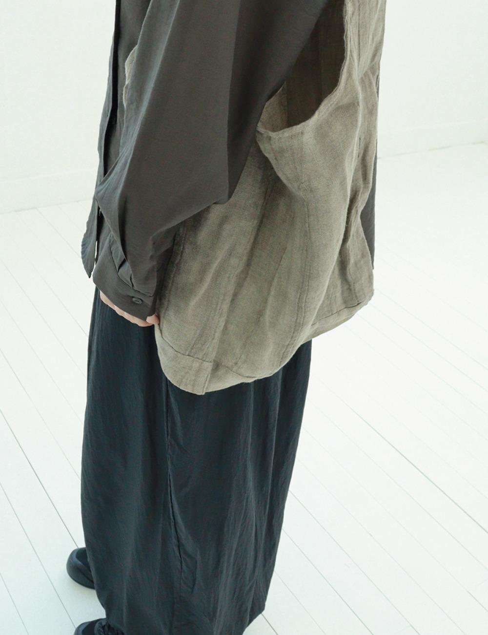 [only omyo] natural linen bag