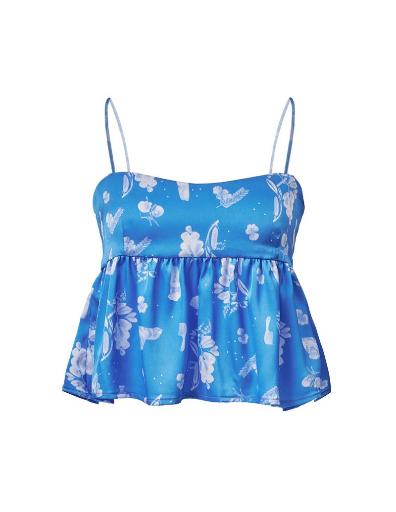 Vintage Riddle Top (Blue)