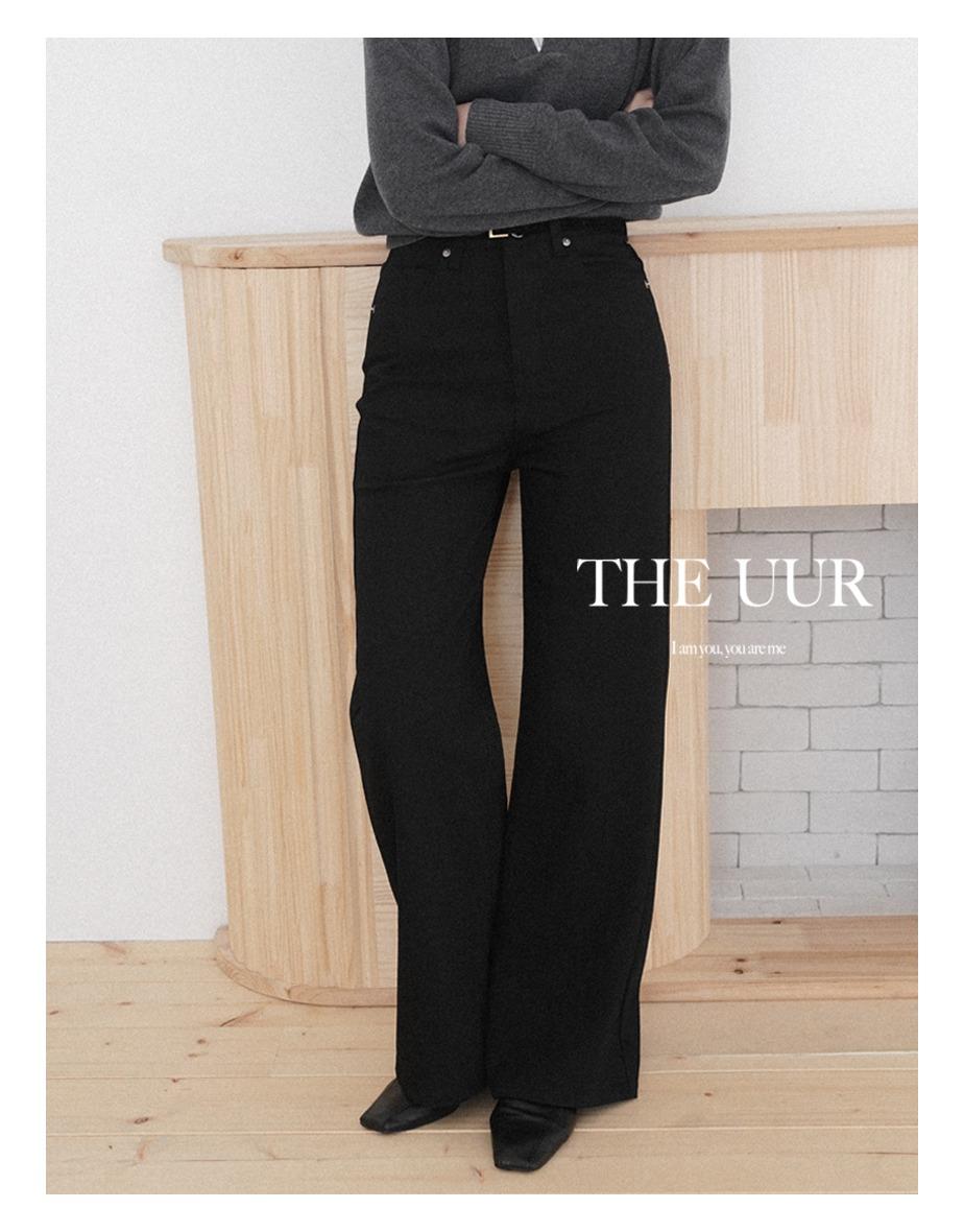 [non-fade] uur waver straight denim [black]