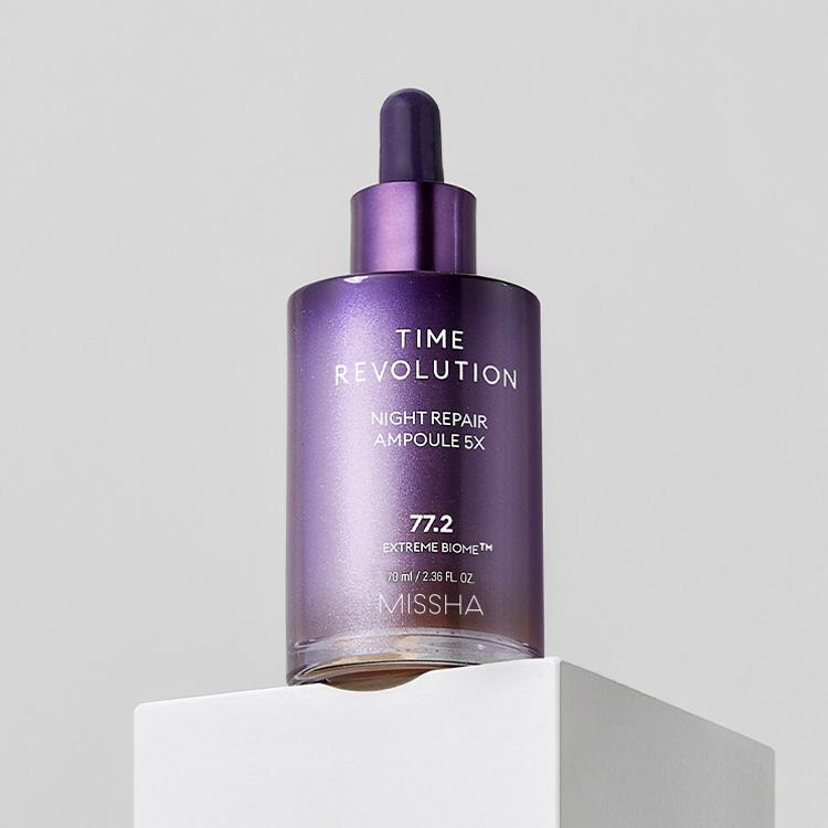 타임 레볼루션 나이트 리페어 보랏빛 앰플 5X 70ml