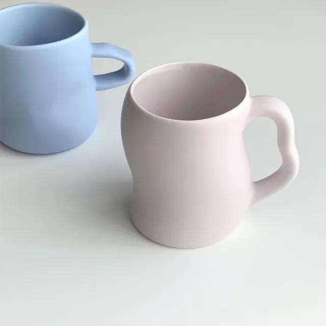 aleun-aleun 아른아른 컬러 웨이브 머그 예쁜컵 카페용품