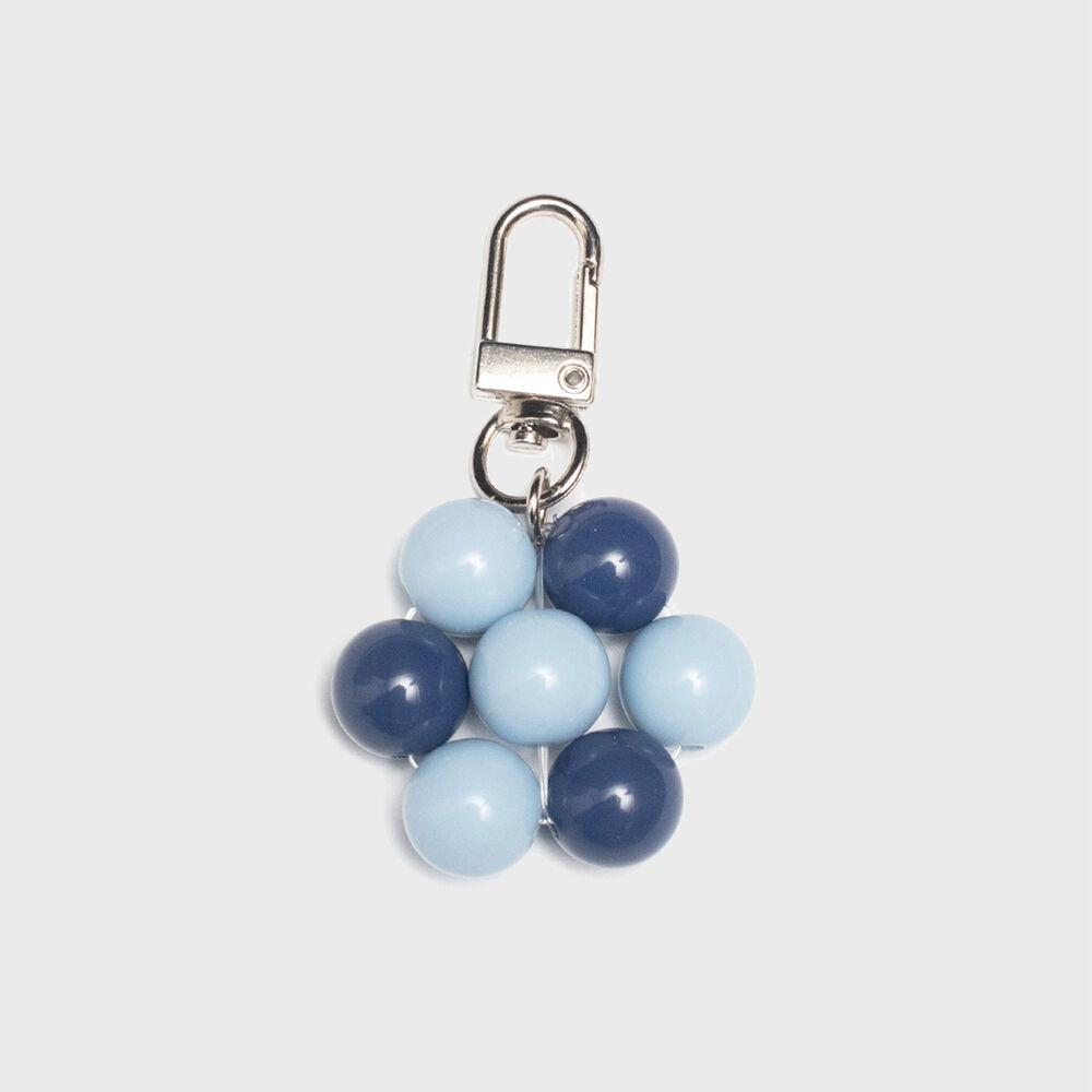 BUBBLE FLOWER key ring 'BLUE MIX'