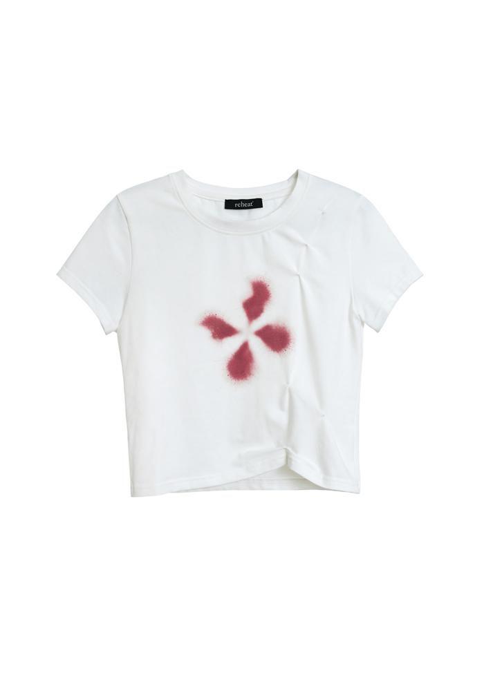 [REHEAT] PINCHED CLOVER T-SHIRT