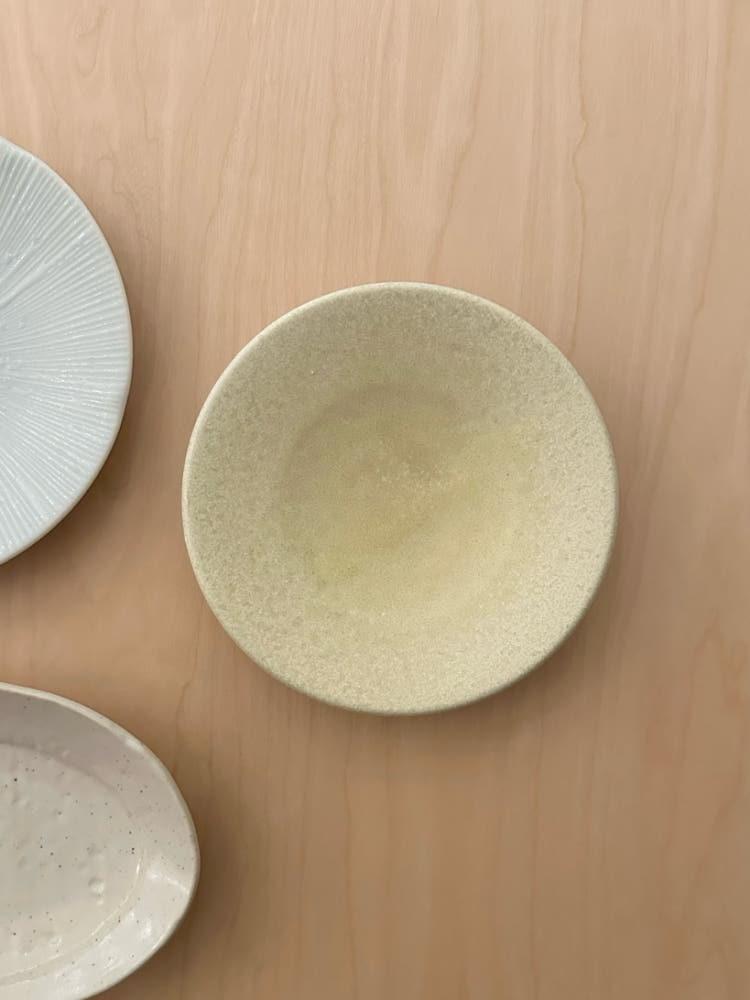 lemon plate 레몬 옐로우 미니 앞접시 디저트 일본 플레이트