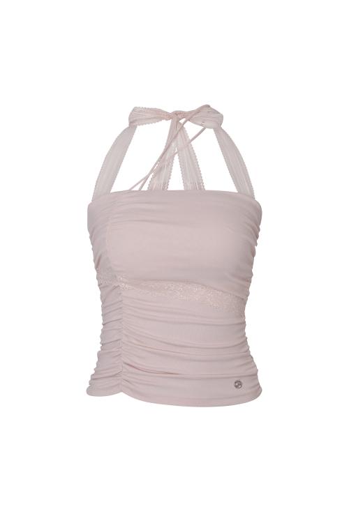ANGEL SHIRRING TOP pink