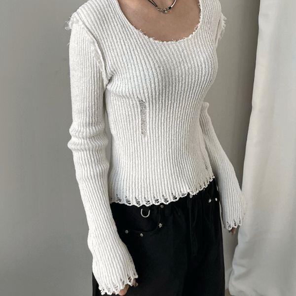 Vintage Damaged Knit