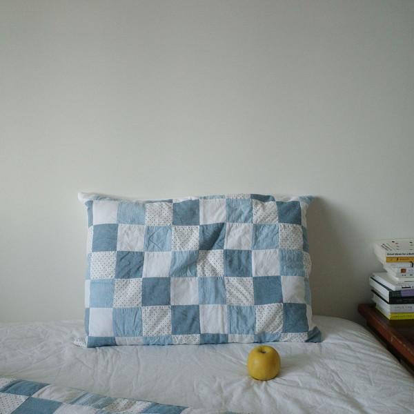 Skyblue patchwork cover 3size