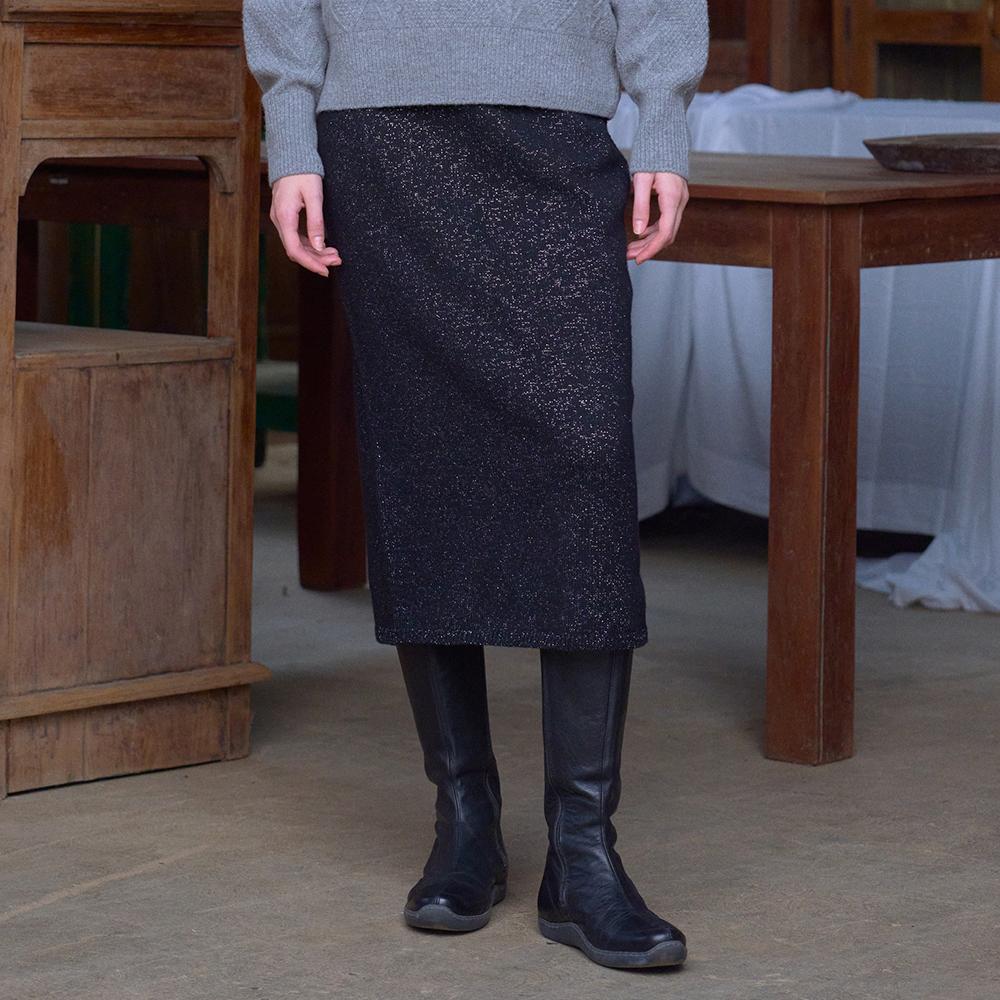 Glitter Alpaca Knit Skirt VC2499KS503V