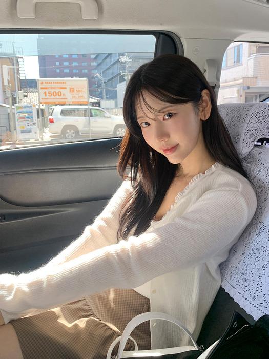 [단독] Basic Ribbed Round Kid - Mohair Cardigan_4 Colors