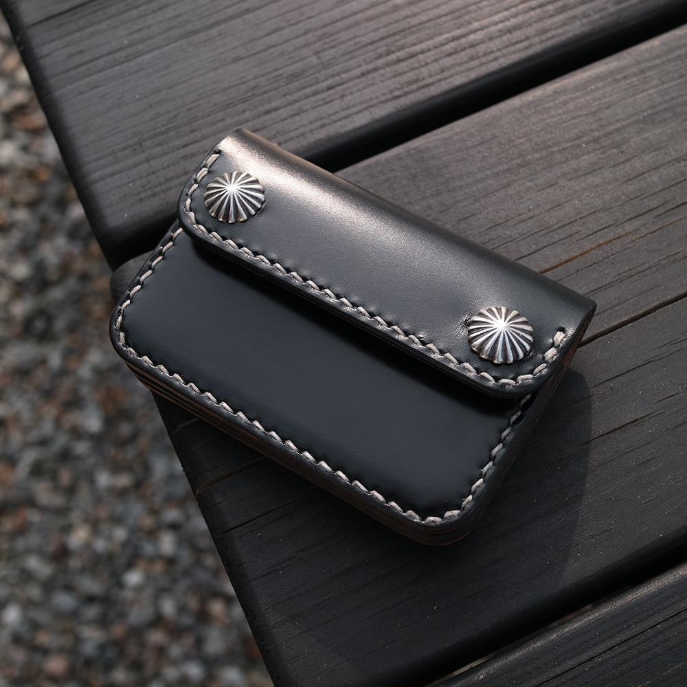 Q's Mini trucker wallet Concho ver. Bridle