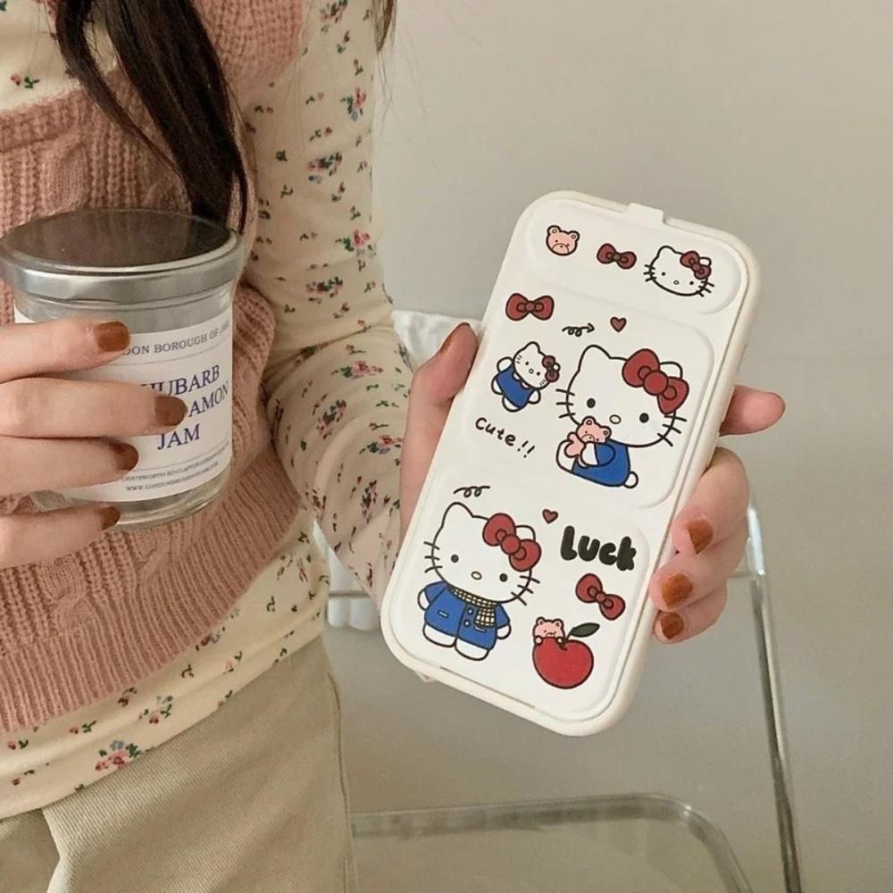 헬로키티 접이식 슬라이딩 거치대 휴대폰 케이스 아이폰 15 14 13 12 11 프로 맥스