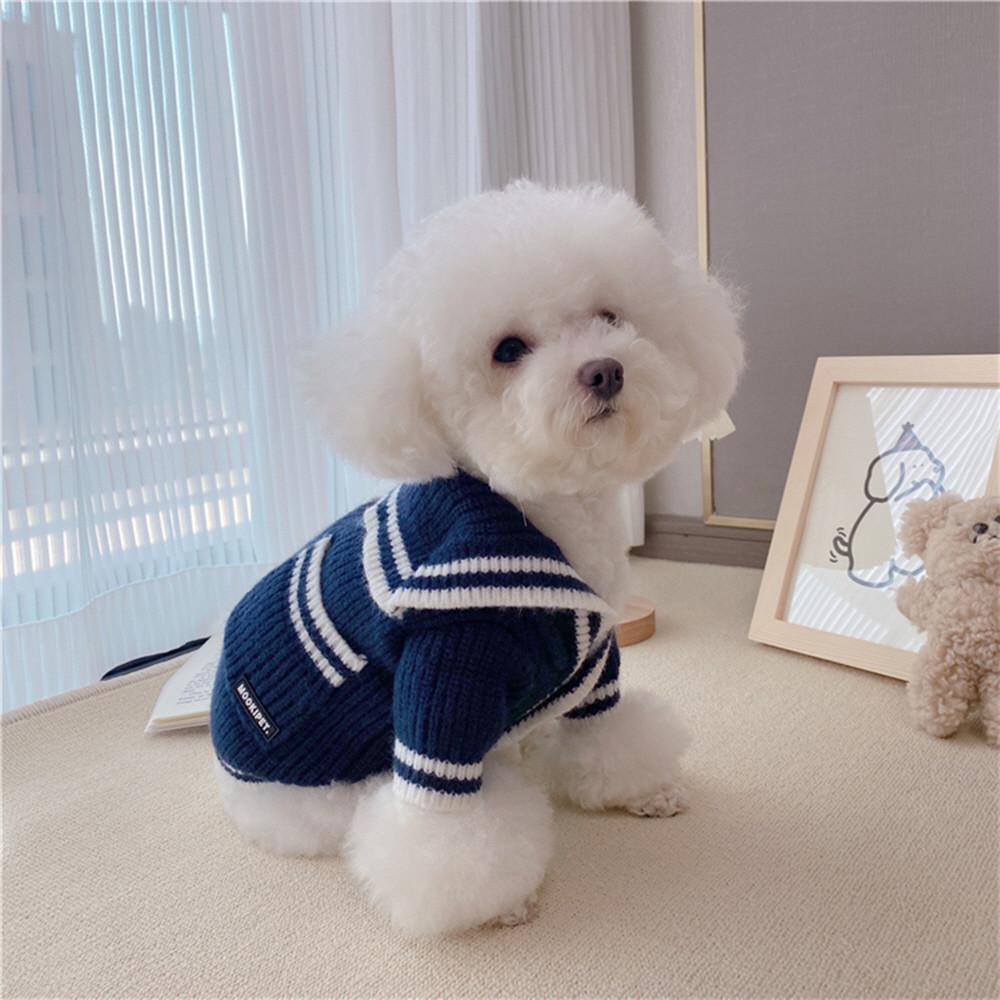 강아지 고양이 옷 세라복 니트 가디건 커플룩 XS-2XL