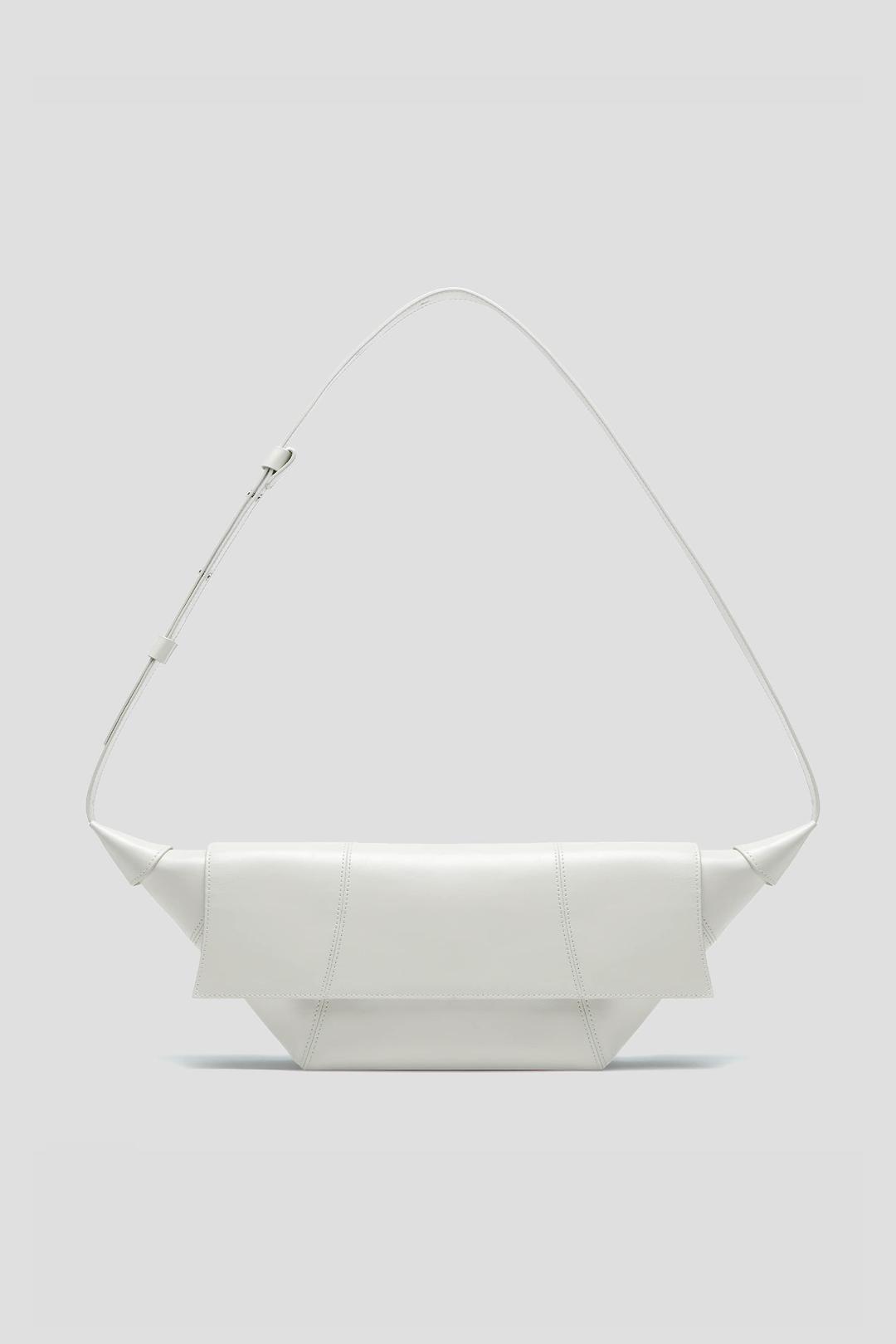 SMALL PALACE LEATHER HOBO BAG - MASTIC