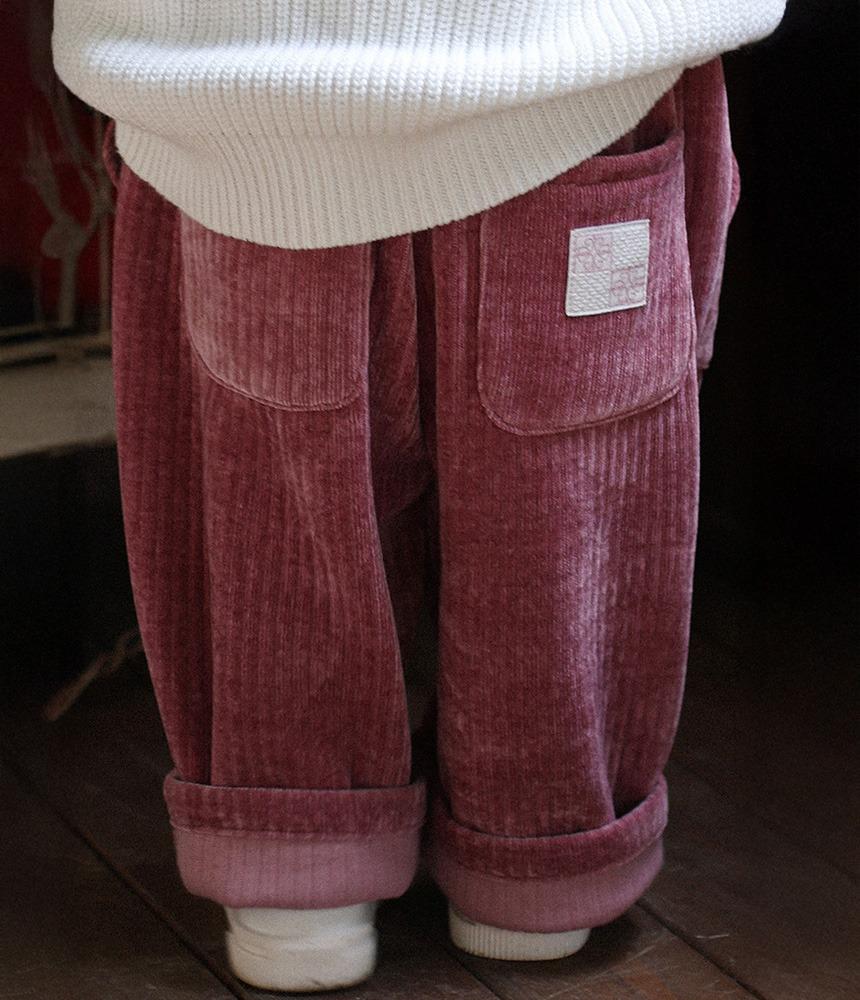 벨로아 팬츠 핑크