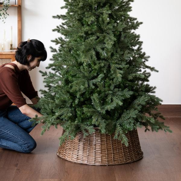 (11월특가) 아티파티 크리스마스 트리장식 리얼 라탄 트리 네스트 스커트 다리가리개 - 2sizes (-12/25)