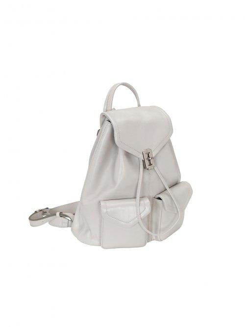 Occam Doux Double pocket Backpack M (오캄 두 더블 포켓 백팩 미듐) Light Beige