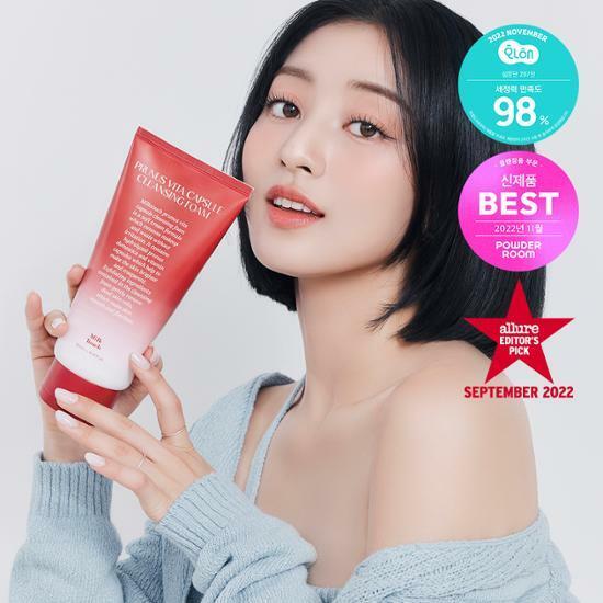 [트와이스 지효PICK] 밀크터치 서양자두 비타캡슐 클렌징폼 300ml