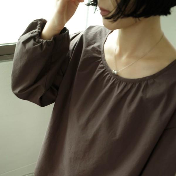 Cotton Bloom Blouse / Dusty Brown
