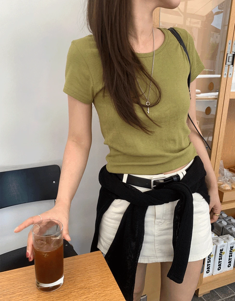 러브유 올리브 반팔티 라운드넥 스탠다드핏 티셔츠 -  5color