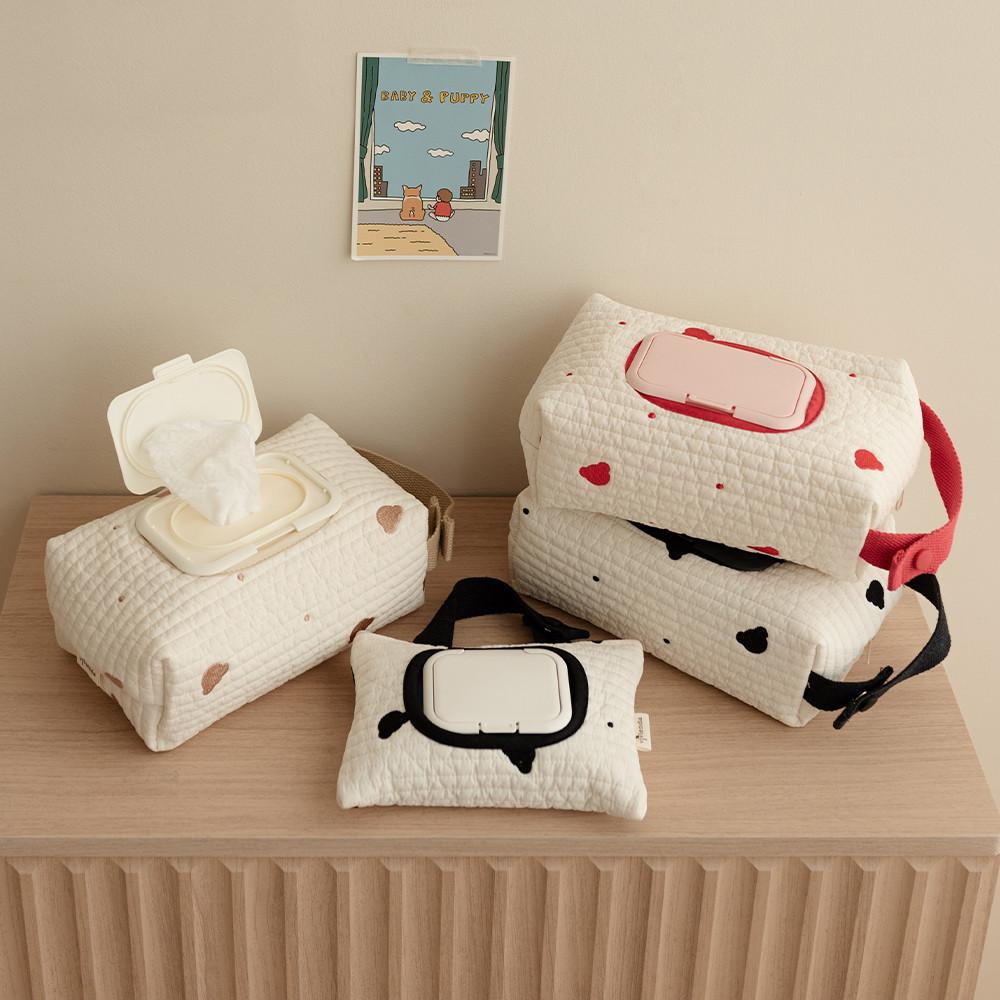 비비엔다 순수 누빔 물티슈 파우치 휴대용 케이스 커버