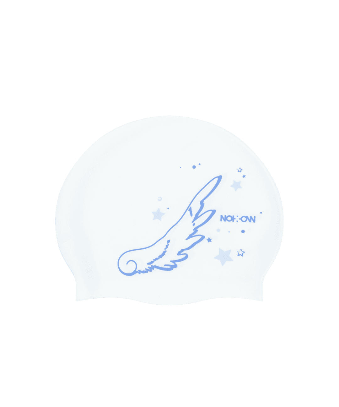 *Preview* OJOS x NOITOW SHU Graphic Swim caps / White Blue