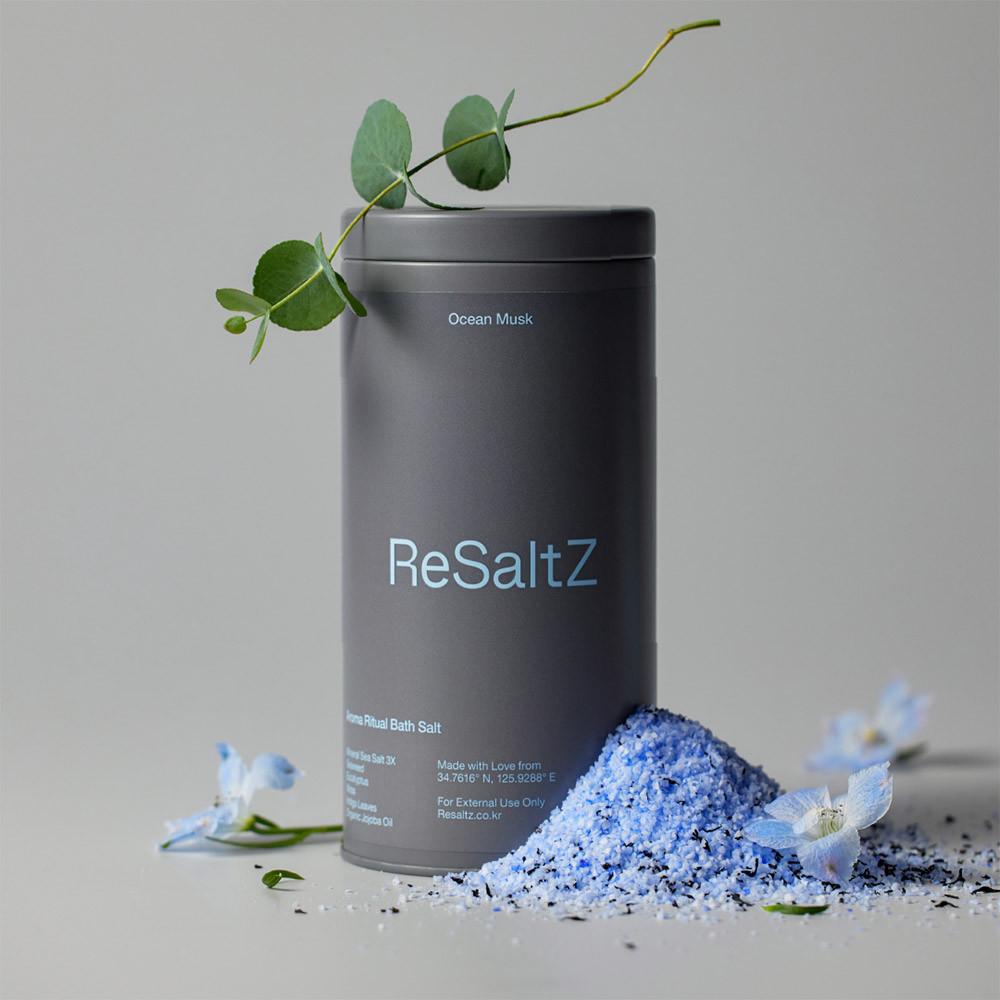 리솔츠 배쓰솔트 아로마 입욕 반신욕 한방 370g 오션머스크