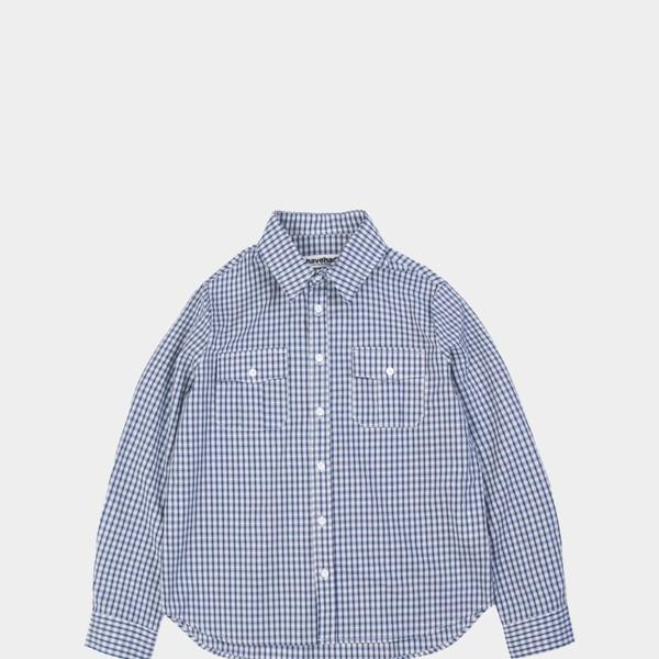 Women Classic Double Pocket Shirts (Navy)