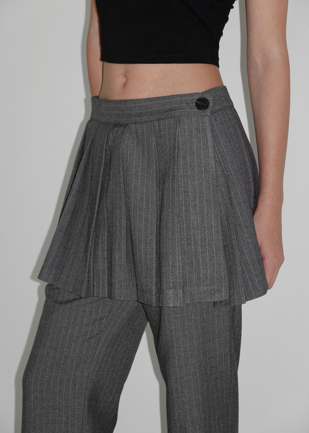 [MADE] 다넬 SET - 플리츠 미니 랩스커트 *