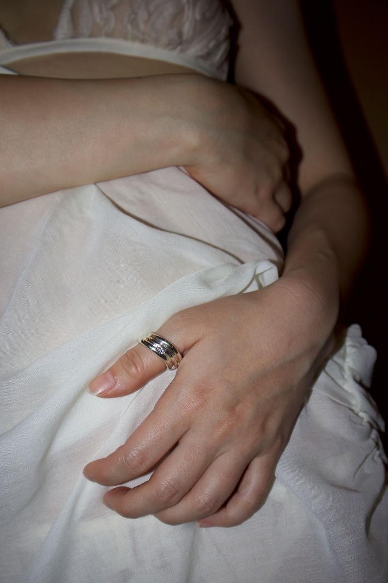 Vintage Diagonal Ring