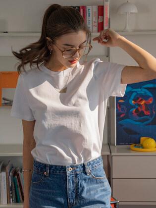 A3403 Signature silket T-shirt_4 color