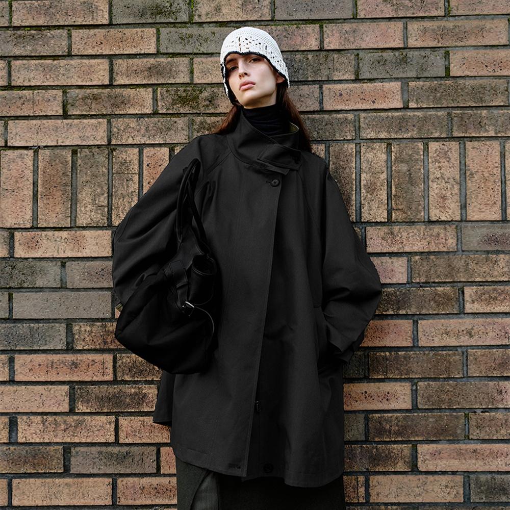 Barren trench jacket_Black