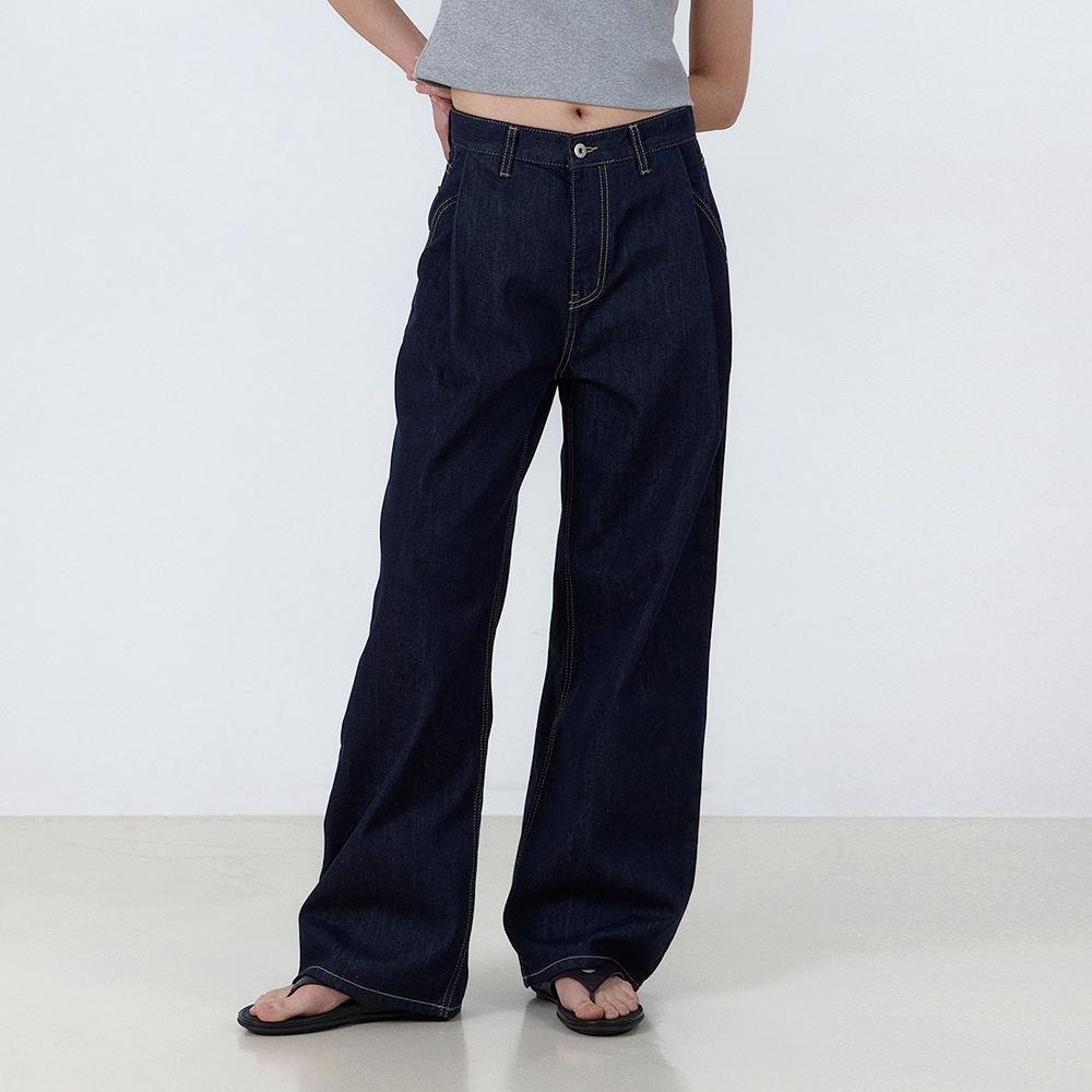 [2차 6/26 예약배송] Nonfade pintuck denim (raw denim)