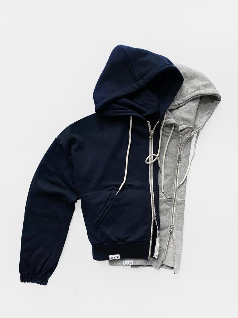 Afternoonlive Two-way Zip Hoodie (2C)