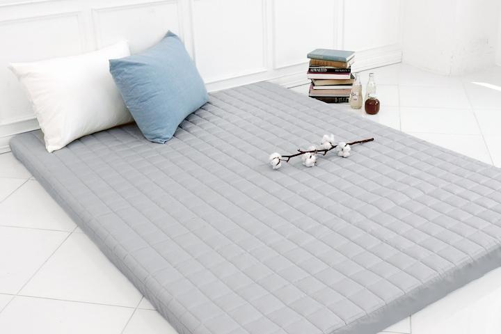 순면 누빔 3면지퍼 라텍스 메모리폼 토퍼커버 S/SS/Q/LK 5COLORS