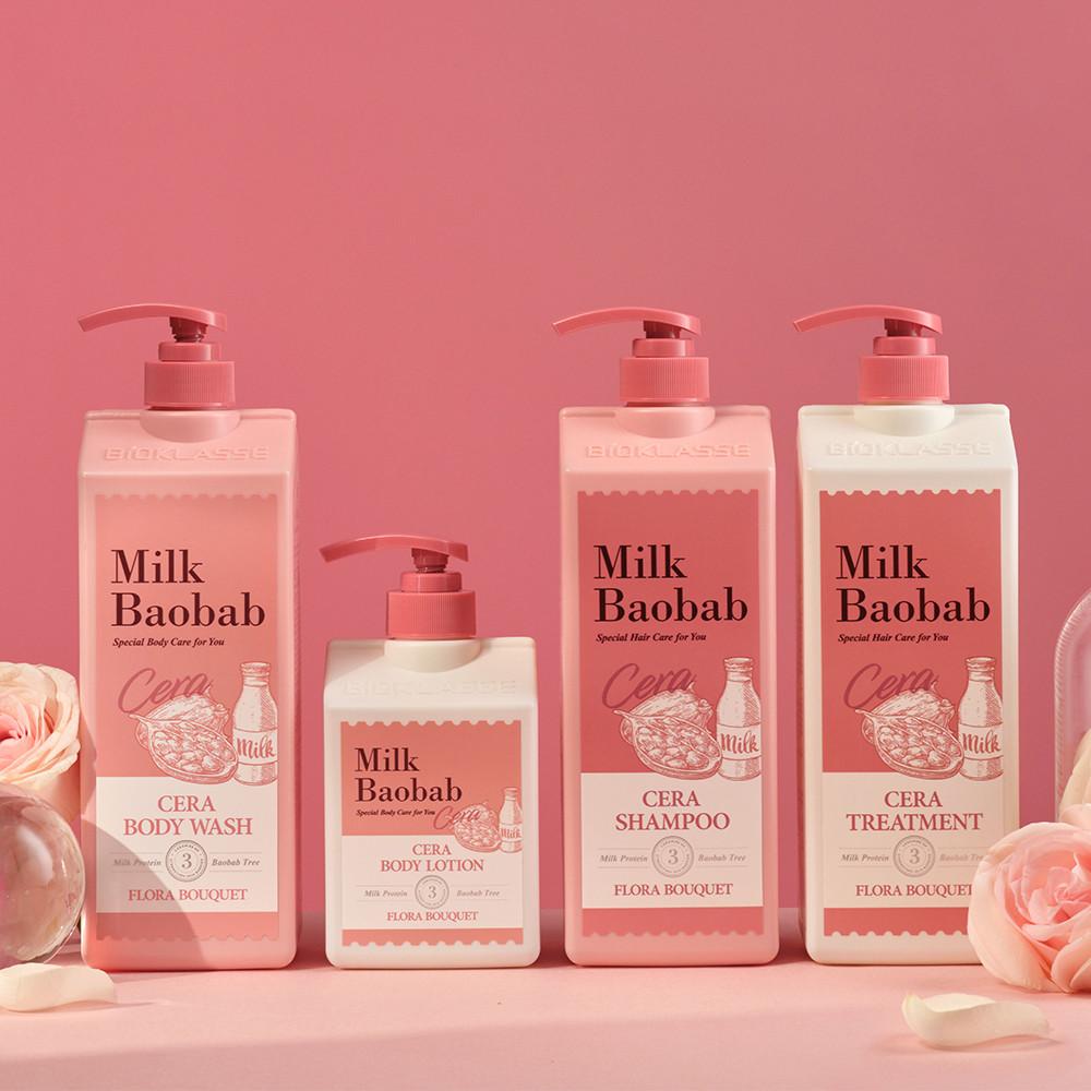 밀크바오밥 세라 샴푸+바디워시 플로라부케 1200ml