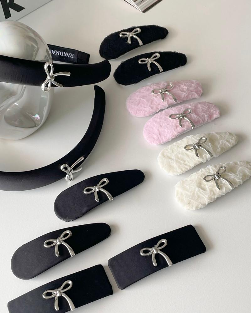 [어뮤즈링] 발레코어 리본 펜던트 핸드메이드 머리핀 똑딱핀 머리띠 세트 : 어뮤즈링