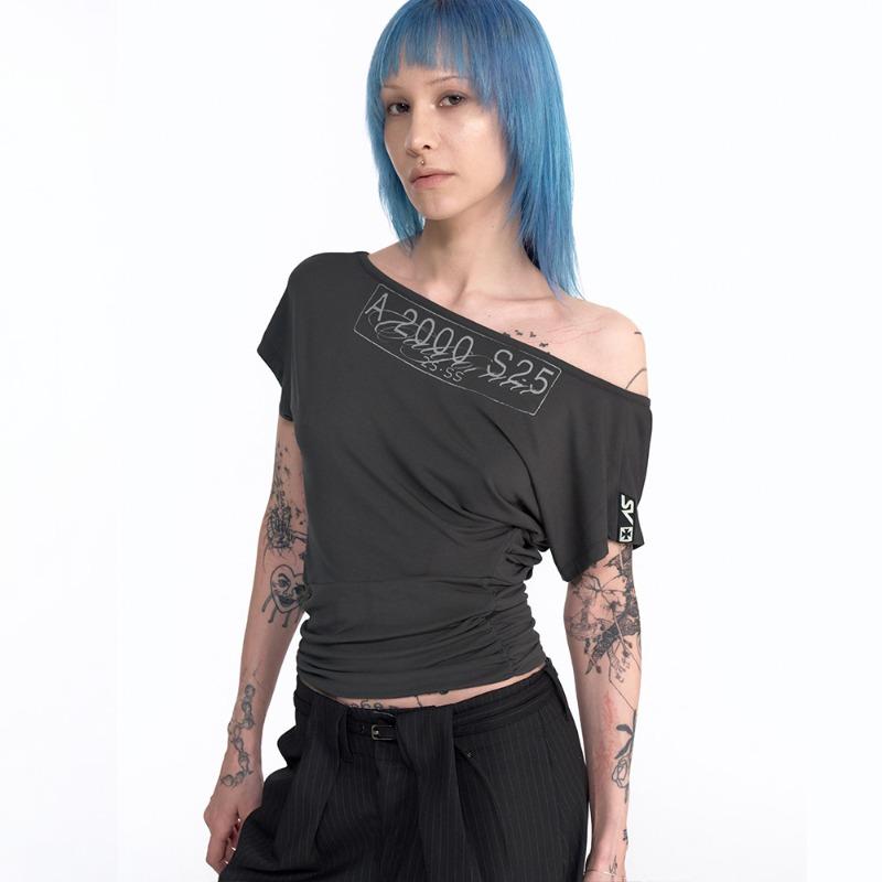 CAR PLATE DRAPED TOP (CHARCOAL)